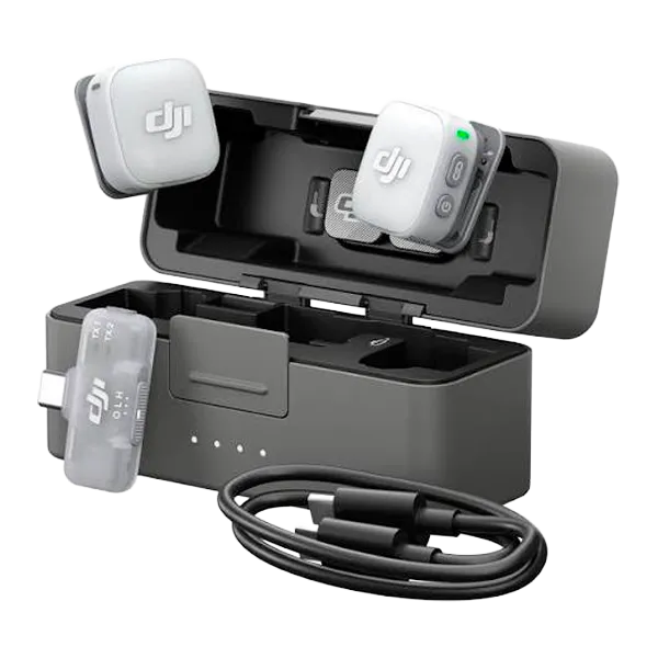 Micrófono DJI Mic Mini 2 (2 TX + 1 RX + Estuche de Carga)