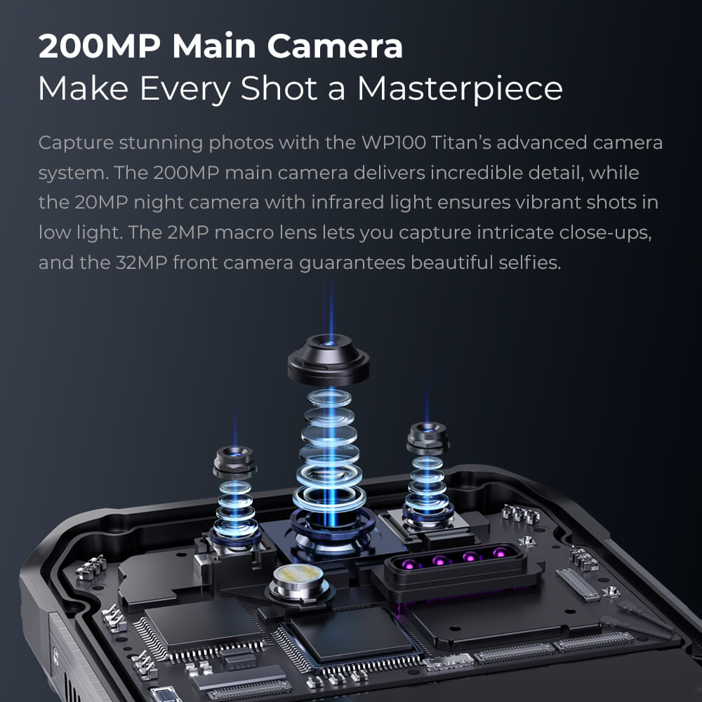 OUKITEL WP100 Titan 5G Rugged Phone 6.8" 120Hz 33000mAh