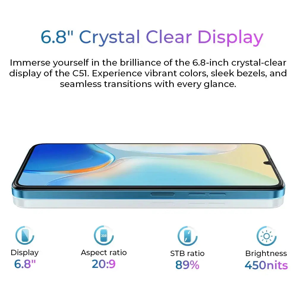 OUKITEL C51 6.8-inch 5150mAh