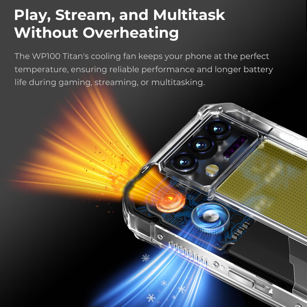 OUKITEL WP100 Titan 5G Rugged Phone 6.8" 120Hz 33000mAh