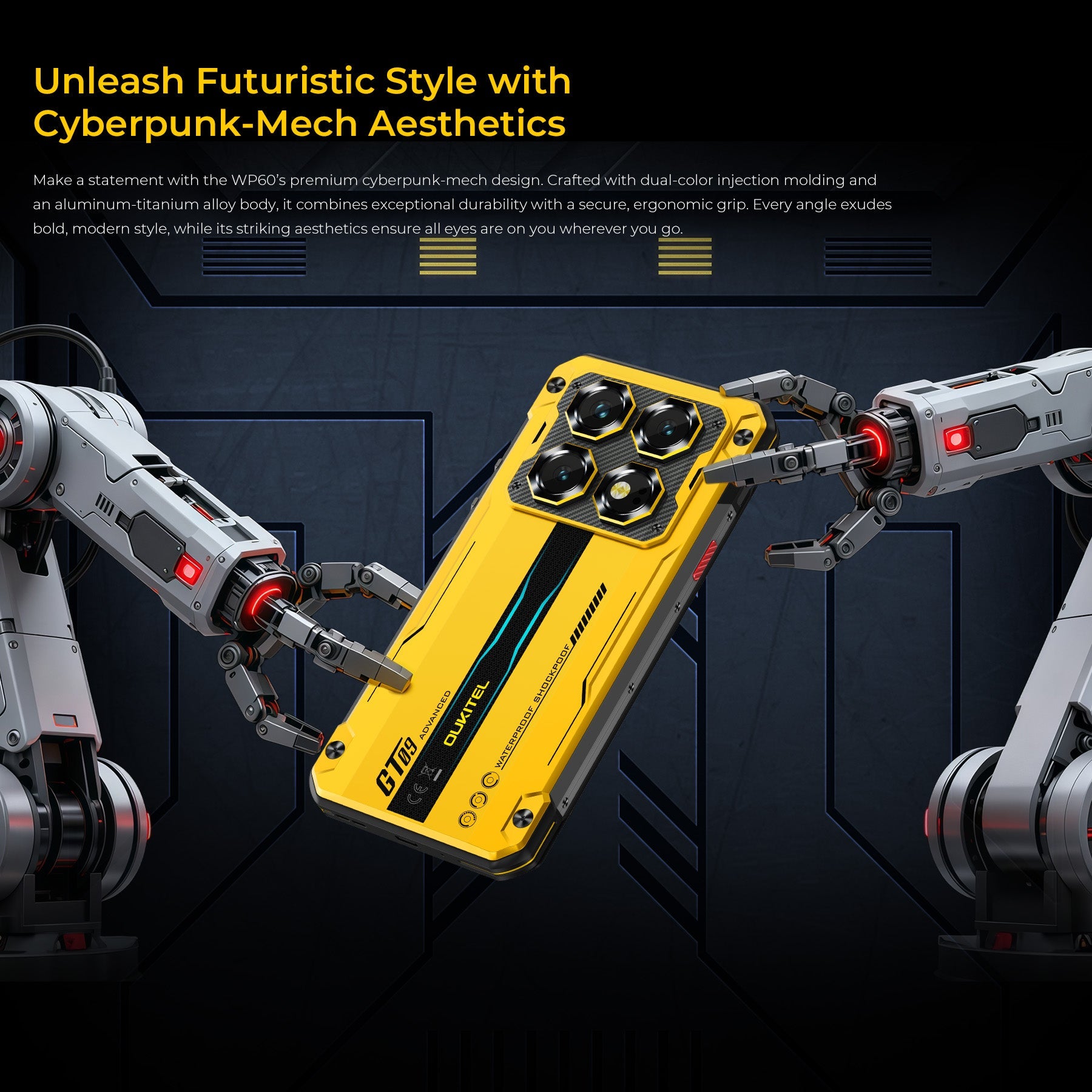 OUKITEL WP60 5G Rugged Phone 7.2'' HD+ Display 10,000mAh