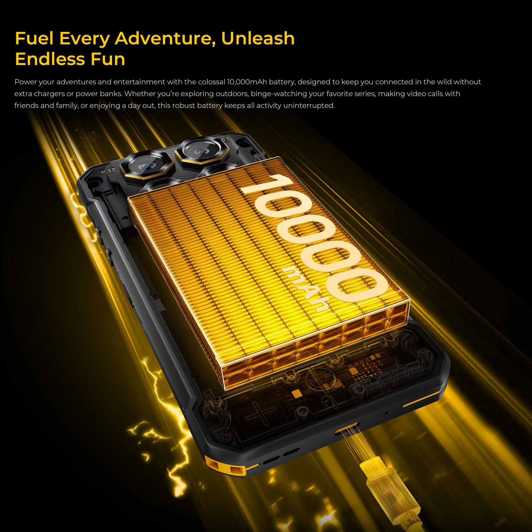 OUKITEL WP60 5G Rugged Phone 7.2'' HD+ Display 10,000mAh