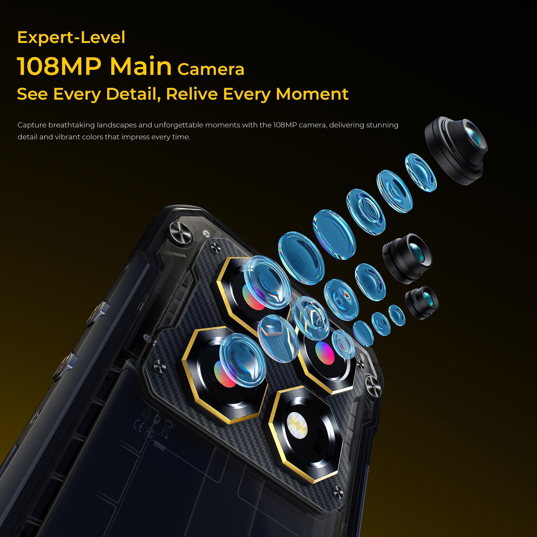 OUKITEL WP60 5G Rugged Phone 7.2'' HD+ Display 10,000mAh